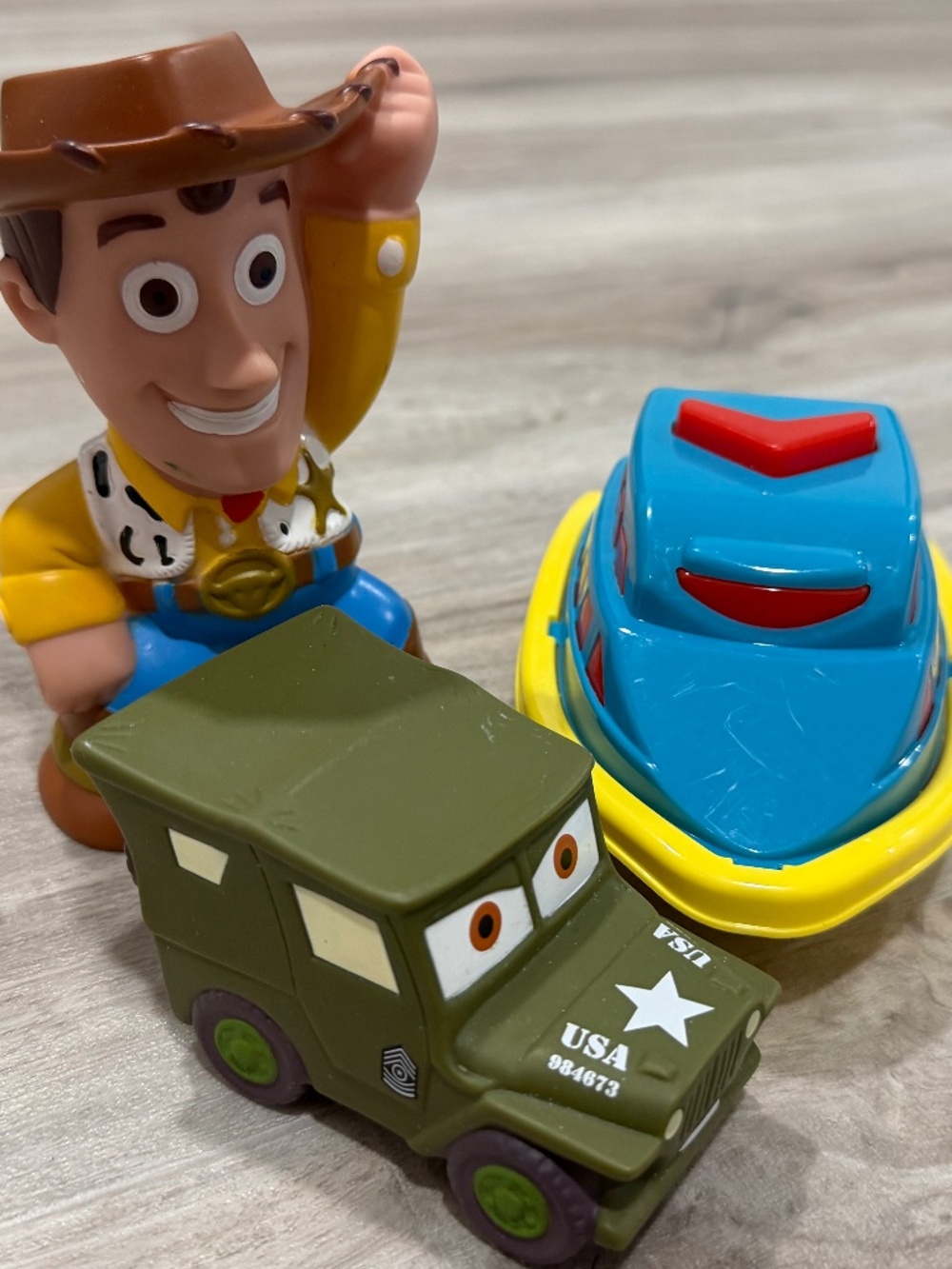Disney Pixar Toy Story Woody Cars Sarge Tugboat Toy Lot